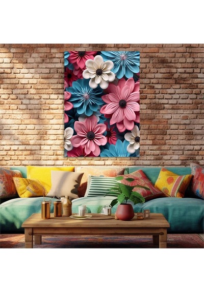 Gerçek Cama Baskı Sanat Temalı Tekli Cam Tablo 365 S327