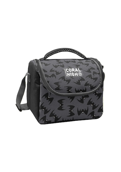 Coral High Erkek Çocuk Siyah Yarasa Desenli Isı Yalıtımlı Beslenme Çantası 37144 Siyah - Gri