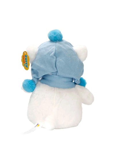 Trust Store Şapkalı Ve Atkılı Peluş Kutup Ayısı 30 Cm Yumuşacık Dolgulu Sevimli Oyuncak Beyaz