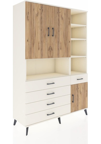 Hyperion Dolap 8 Raflı 5 Çekmeceli 3 Kapaklı 132x44x195 Aytaş... Aytaşı