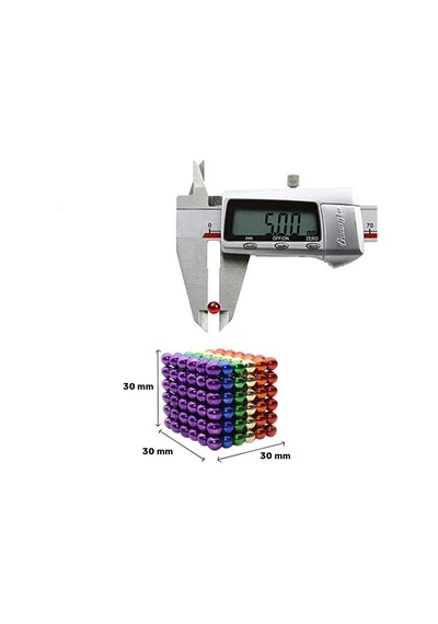 Ø5 Mm 8 Renk 216 Adet Renkli Mıknatıs Topları