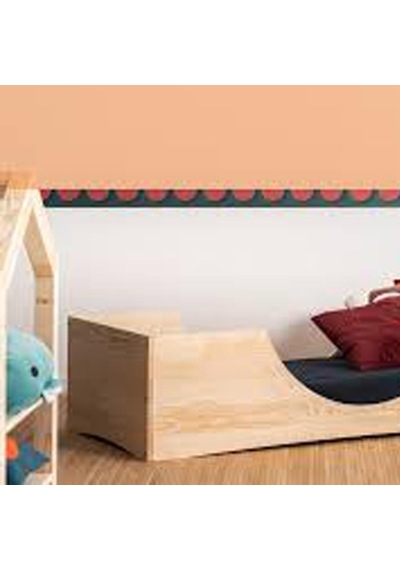 Markaawm Markaawm Rustik Montessori Yatak Ahşap Çocuk Yatak Karyola