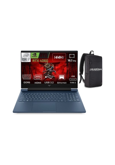 Hp Victus 16-r1033nt 9j235ea-28 96 i7-14700hx -28 96 GB 4 TB RTX4060 W11P 16.1" FHD Dizüstü Bilgisayar