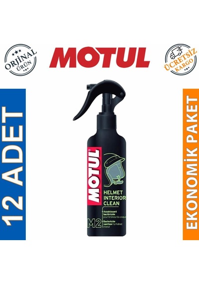 Motul M2 Kask Içi Temizleyici Sprey 250 Ml Helmet Interior 12 Ad