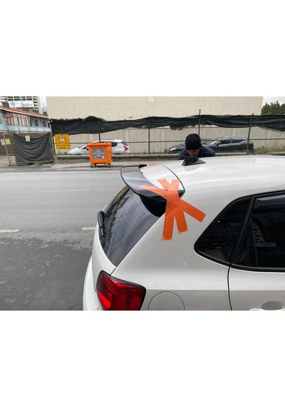 Vw Polo 6R Piano Black Spoiler 2010-2017 Spoyler Fiber