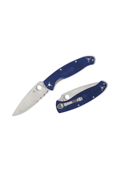 Spyderco Resilience Blue Lightweight Cpm S35vn Combinationedge Kamp Çakı Mavi