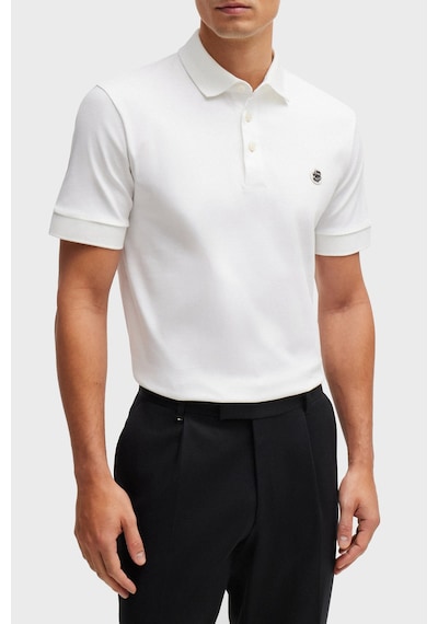 Boss Erkek Polo Yaka T Shirt 50520297 100 Beyaz