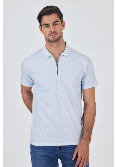 Koyu Mavi Polo Yaka Kısa Kol Cepsiz Slim Fit Classic Tişört 1011250176 Koyu Mavi