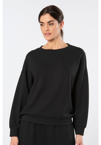 Türen Kadin Bisiklet Yaka Sweatshirt 3613/siyah Siyah
