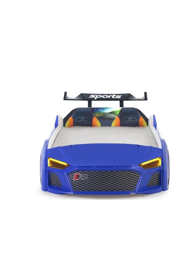 Mavi Arabalı Yatak V12 Audi Işıklı Full Plastik Mavi Arabalı Yatak V12 Audi Işıklı Full Plastik