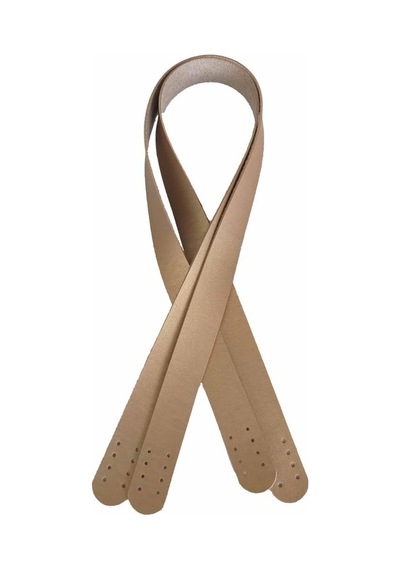 Angel Çanta Aksesuar 80x2.4 Cm, Tek Kat Suni Deri Gold Renk Çift Sap