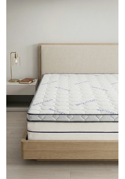 Artex Sünger Şilte 150x200 Yer Yatağı Nano 9 +-1cm Cm Ped Yatak Şiltesi Pedi Topper Mattress Çift Kişilik Beyaz