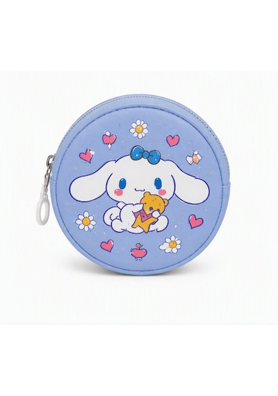 Cinnamoroll Baskılı Aksesuarlı Cüzdanlı Okul Çantası Ve Kalemlik Seti Mavi
