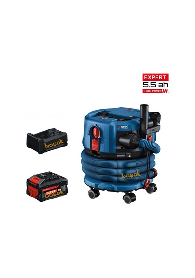Bosch Gas 18v-12 Mc 1x5,5 Ah Expert Akülü Toz Emme Makinesi
