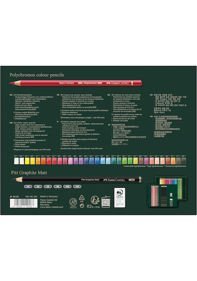 Faber-castell Polychromos & Pitt Grafit Mat 40'lı