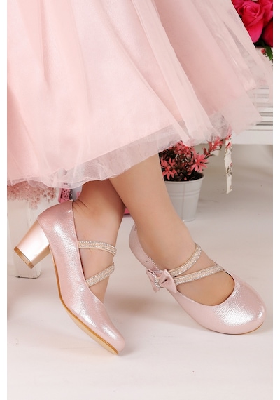 Kiko Kids 750 Günlük Kız Çocuk 4 Cm Topuklu Babet Ayakkabı 001