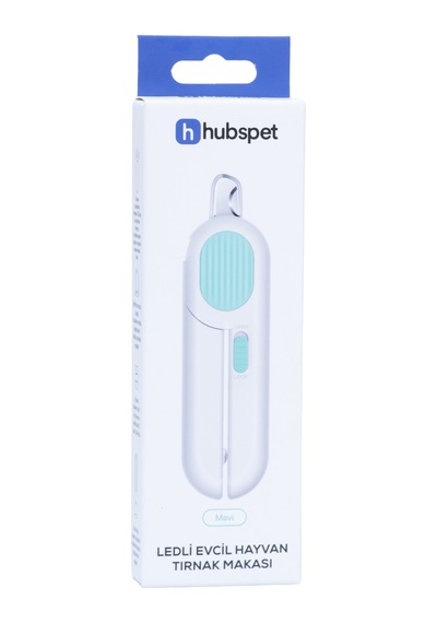 Kedi Tırnak Makası Led Işıklı Hassas Güvenli , Törpülü, Kedi Köpek Tırnak Makası Mavi-h410