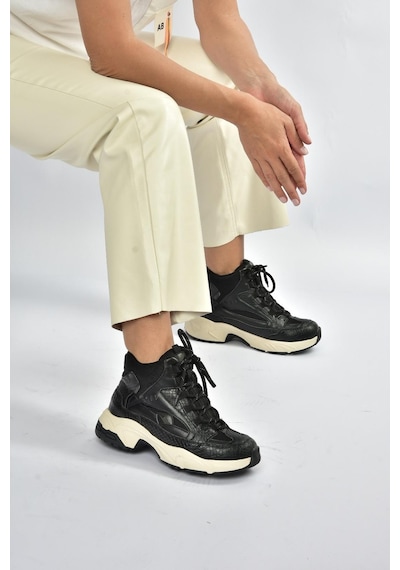 Fox Shoes V312415009 Siyah Bilekli Spor Ayakkabı Sneakers Siyah