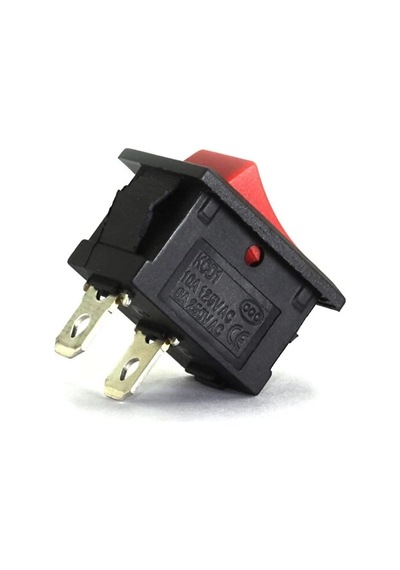 Aç Kapa Tek Konumlu Kırmızı Mini Anahtar On Of Switch Pano Tipi Güç Anahtarı 5'li Paket