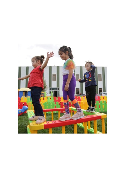 King Kids Kare Aktivite Kırmızı/yeşil