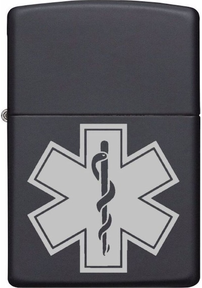 Emt Logo Broş Acil Tıp Teknisyeni Doktor Rozet Lazer Silinmez Resimli Benzinli Çakmak Çok Renkli