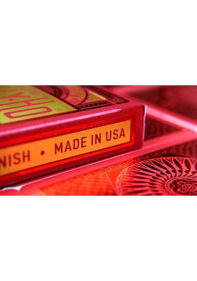 Uspcc Tally-ho Metalluxe Red Kirmizi Oyun Kağıdı Kartı İskambil Kartları Destesi