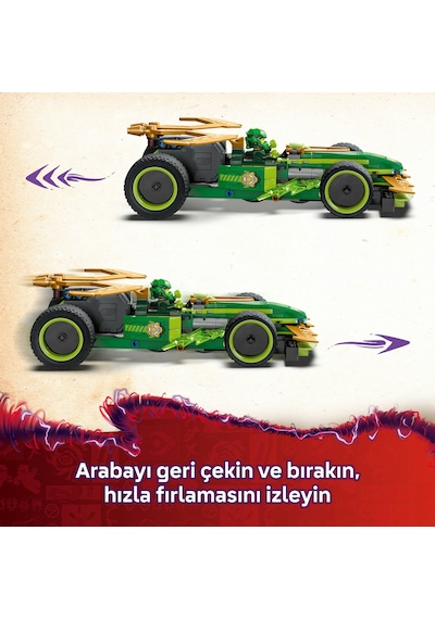LEGO® NINJAGO® Lloyd’un Çek-Bırak Yarış Arabası 71828 - 7 Yaş ve Üzeri Çocuklar için Yaratıcı Oyuncak Yapım Seti (181 Parça)