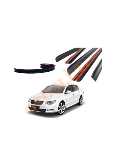 Skoda Superb 09-13 Uyumlu Bagaj Üstü Spoiler Mat Siyah