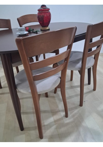 Masa Sandalye 90644 Retro Ayak Model Kayın Retro Açılır Parlak Koyu Ceviz Tabla Kahverengi Masa Sandalye 90644 Retro Ayak Model Kayın Retro Açılır Parlak Koyu Ceviz Tabla Kahverengi