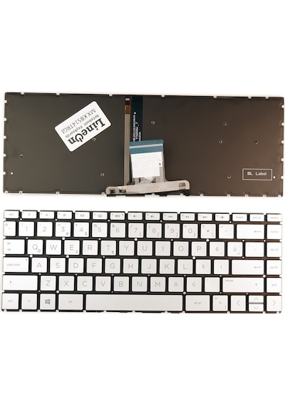 Laptopshop HP Uyumlu Pavilion X360 14-Cd 14-Ce Notebook Gri Klavye Işıklı 551748070