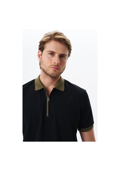 AR-MA Arma Erkek Regular Fit Basic % 100 Pamuk Pike Fermuarlı Polo Yaka Tişört Y29374354302 Siyah AR-MA Arma Erkek Regular Fit Basic % 100 Pamuk Pike Fermuarlı Polo Yaka Tişört Y29374354302 Siyah