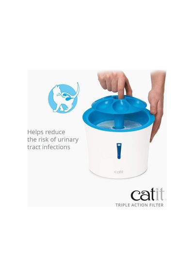 Catit Triple Action Filtre, 3 Kat Etkili Yedek Filtre, Çeşme Filtresi, 12'li Paket Diğer