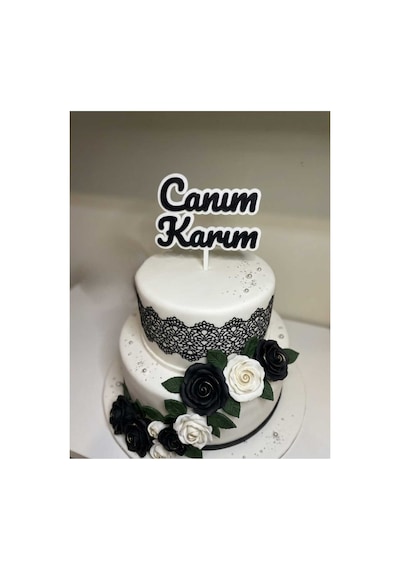 Canım Karım Yazılı Pasta Üstü Süsleme Doğum Günü Yıl Dönümü Eşe Özel Butik Pasta Yazısı