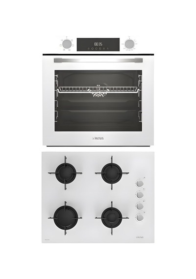 Altus ALA 322 W - 159 DW - ALA 527 W Beyaz Ankastre Set