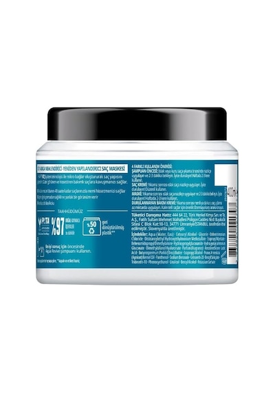 Gliss Aqua Revive Nemlendirici 4'ü 1 Arada Bakım Maskesi 400 Ml, Normal Ve Kuru Saçlar