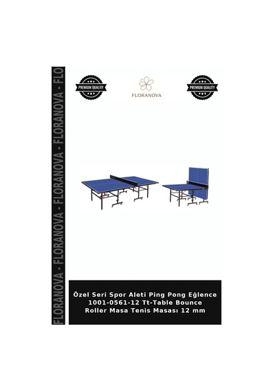 Özel Seri Spor Aleti Ping Pong Eğlence 1001-0561-12 Tt-table Bounce Roller Masa Tenis Masası 12 Mm