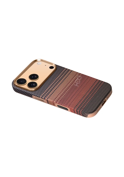 Apple Uyumlu iPhone 17 Pro Max Hbc-377 Kevlar Slim Magsafe Kapak - Gün Batımı