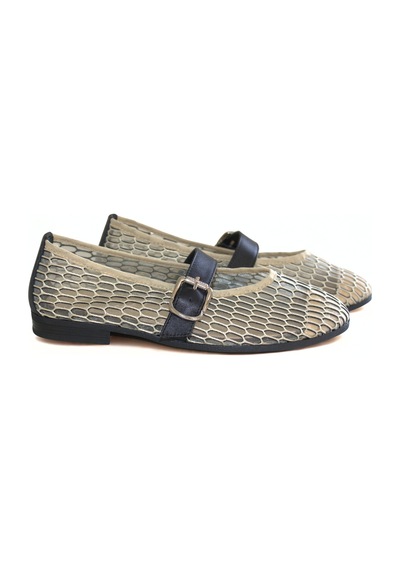 Ne&ve Shoes Bej File Tek Bantlı Günlük Rahat Babet