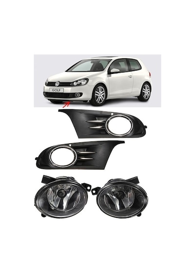 VW GOLF SİS FARI TAKIMI Sağ-Sol Takım MK6 2009-2012