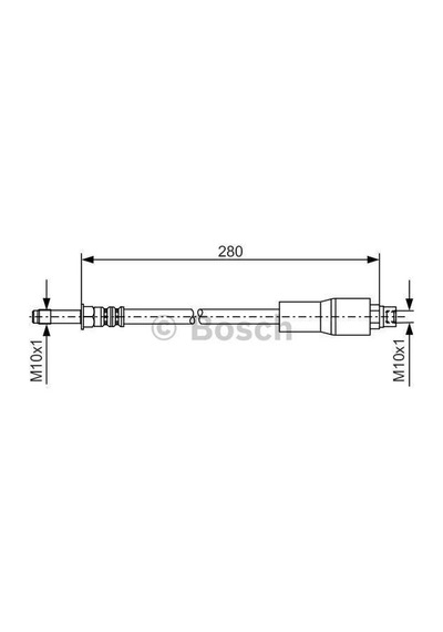BOSCH 1987476173 FREN HORTUMU; ARKA. 280.00 MM