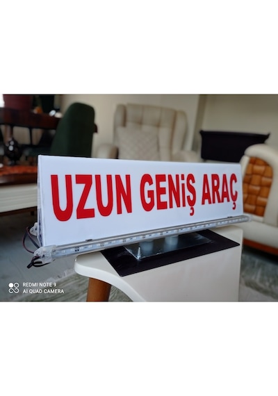 Uzun Ve Geniş Araç Tabelası (Tepe Lambası)(Led Çakarlı 12 V)