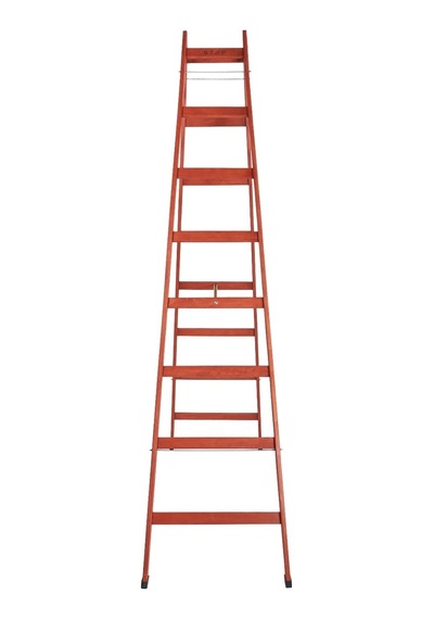 Step 8 Basamaklı Çift Çıkışlı Ahşap Merdiven Yükseklik 2.60 M