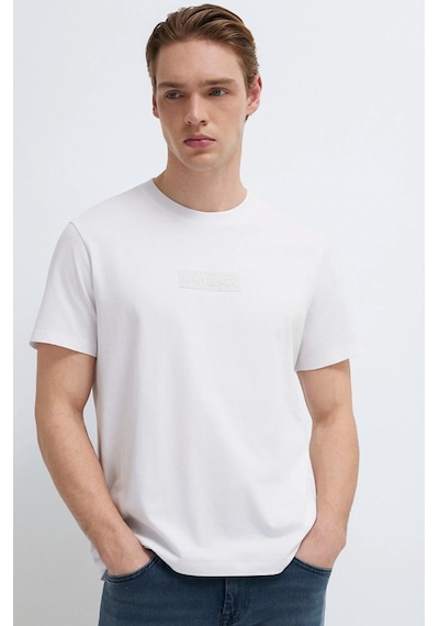 Mavi M0613270-620 Mavi Black Logo Baskılı Tişört Erkek T-shirt Beyaz
