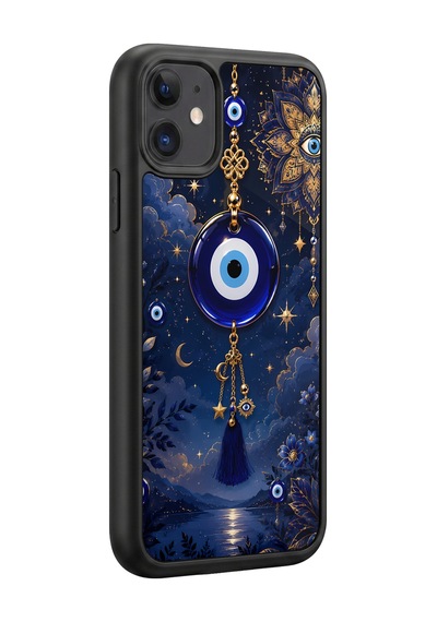 İphone 11 Uyumlu Nazarboncuğu Desenli Kamera Korumalı Darbelere Dayanıklı Kılıf 1243-nazarboncuğu-iphone11