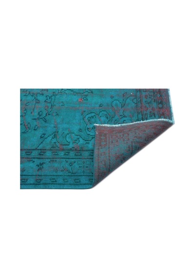 El Dokuması Vintage Yün-pamuk Turkuaz Halı 28928 149 X 236 Cm