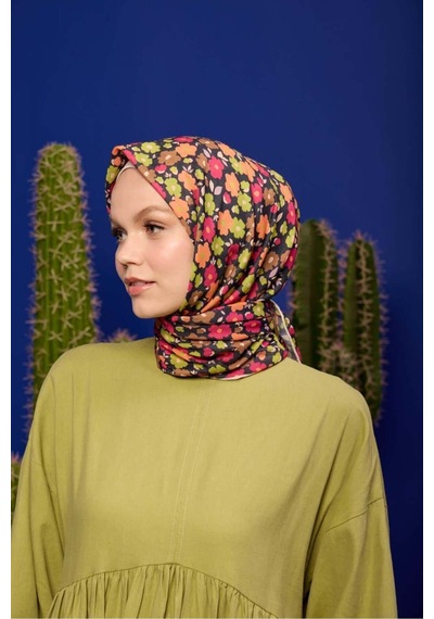 İpekhan Marrakech Koleksiyon Soft Eşarp 1192 - 15 Siyah/manekşe Siyah/menekşe