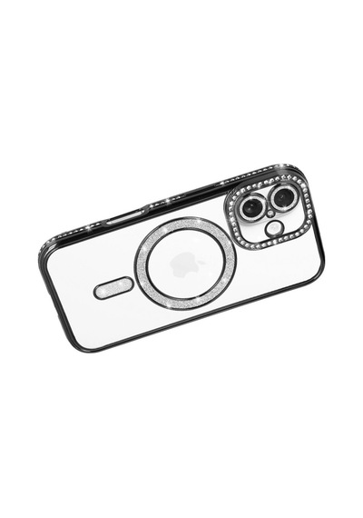 Apple İphone 17 Joke Simli Magneticsafe Kılıf - Siyah 0.2M-Çok Renkli
