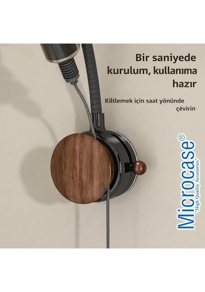 Microcase Ayarlanabilir Vantuzlu Esnek Saç Kurutma Makinası Askılığı Organizer Al5482