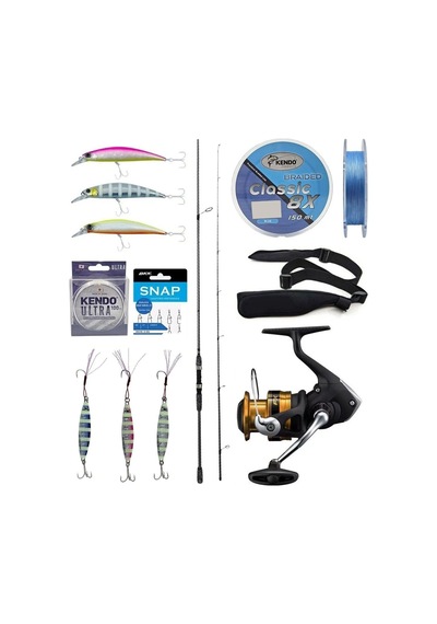 Yek Outdoor Spin Olta Seti Okuma Wave Up Spin 259cm 10-35gr 2 Parça Olta Kamışı&shimano Makina Fx 2500 Fc
