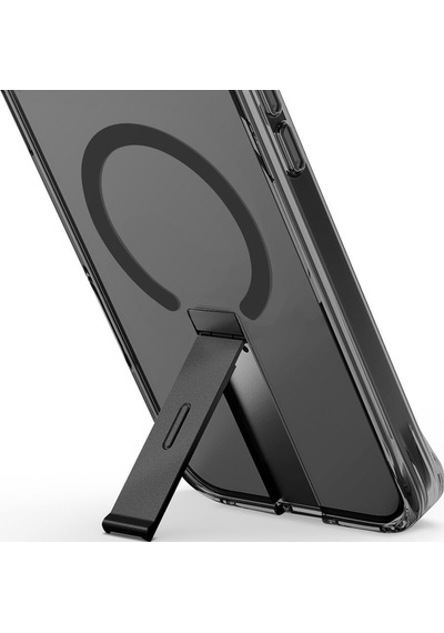 Apple Uyumlu iPhone 16 Pro Kılıf Eleva Serisi Standlı Magsafe Özellikli Magclick Premium Kılıf Black